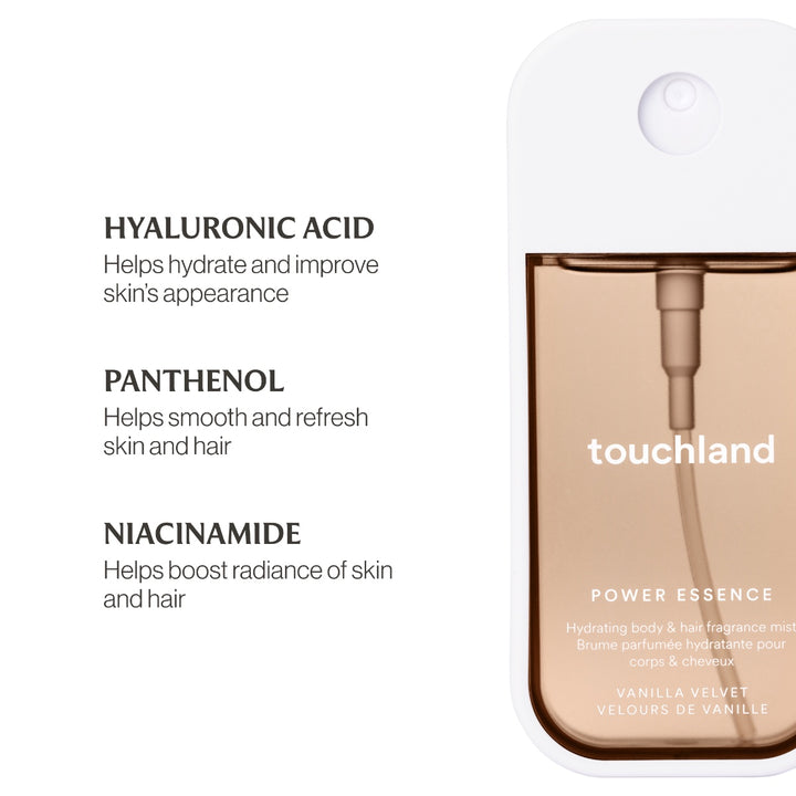 Touchland Power Essence Body & Hair Fragrance Mist 2 oz (60ml) | Multiple Scents Available
