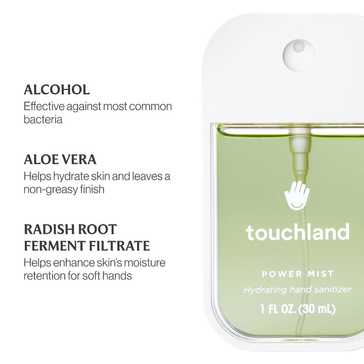 Touchland Power Mist Hydrating Hand Sanitizer 1 oz (30ml) | Multiple Scents Available