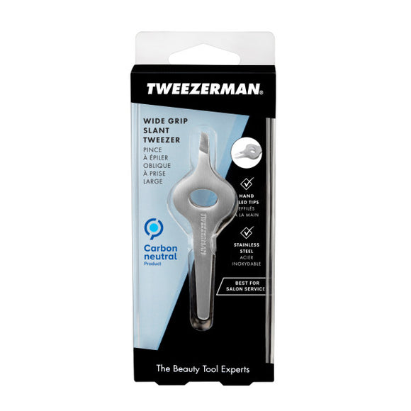 Tweezerman Wide Grip Slant Tweezer Stainless Steel