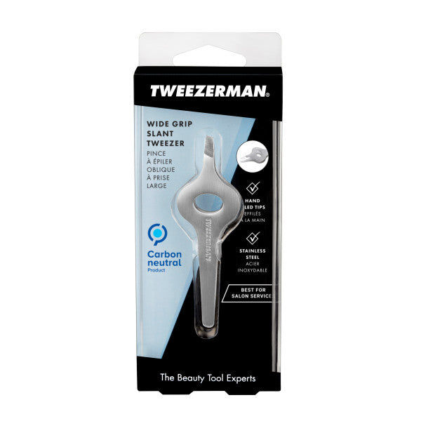 Tweezerman Wide Grip Slant Tweezer Stainless Steel