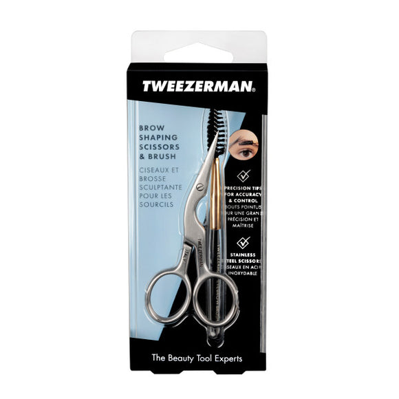 Tweezerman Eyebrow Scissors & Brush