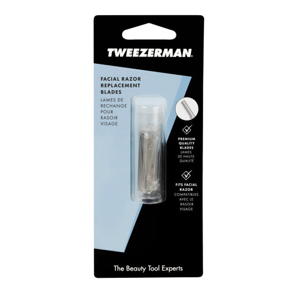 Tweezerman Facial Razor Replacement Blades Pack of 4
