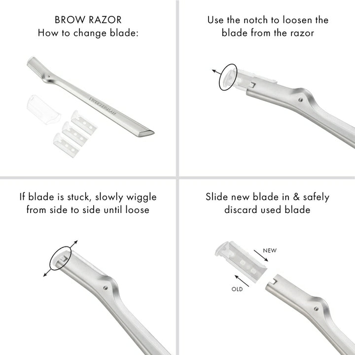 Tweezerman Brow Razor Replacement Blades