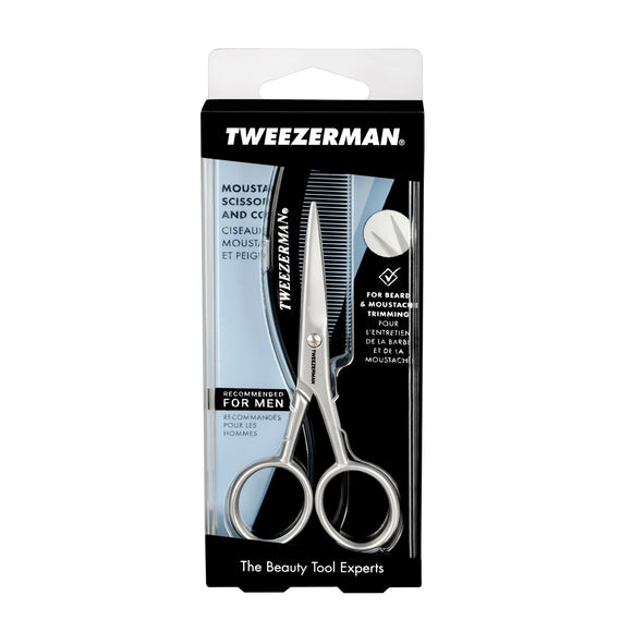 Tweezerman G.E.A.R. Moustache Scissors & Comb