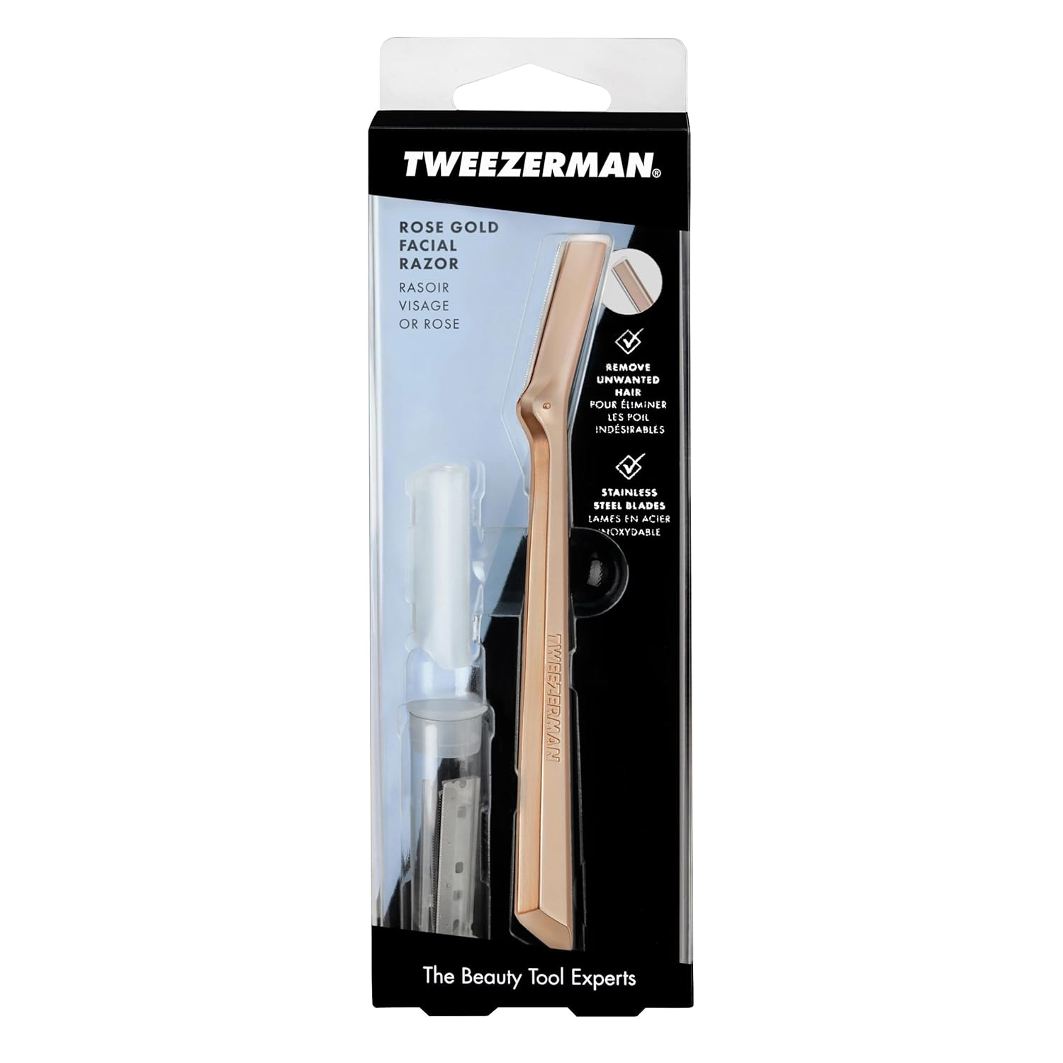 Tweezerman Rose Gold Facial Razor (1025-R)
