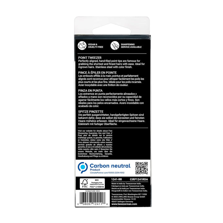 Tweezerman Point Tweezer | Multiple Colors Available