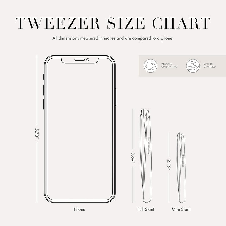 Tweezerman Mini Slant Tweezer | Multiple Colors Available