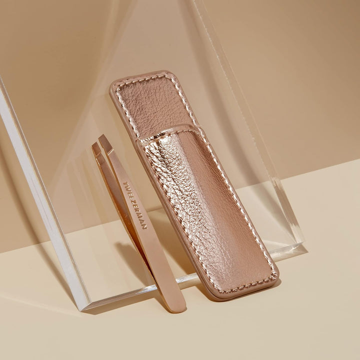 Tweezerman Rose Gold Mini Slant & Case (1254-R)