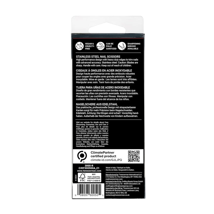 Tweezerman Stainless Steel Nail Scissors (3005-R)