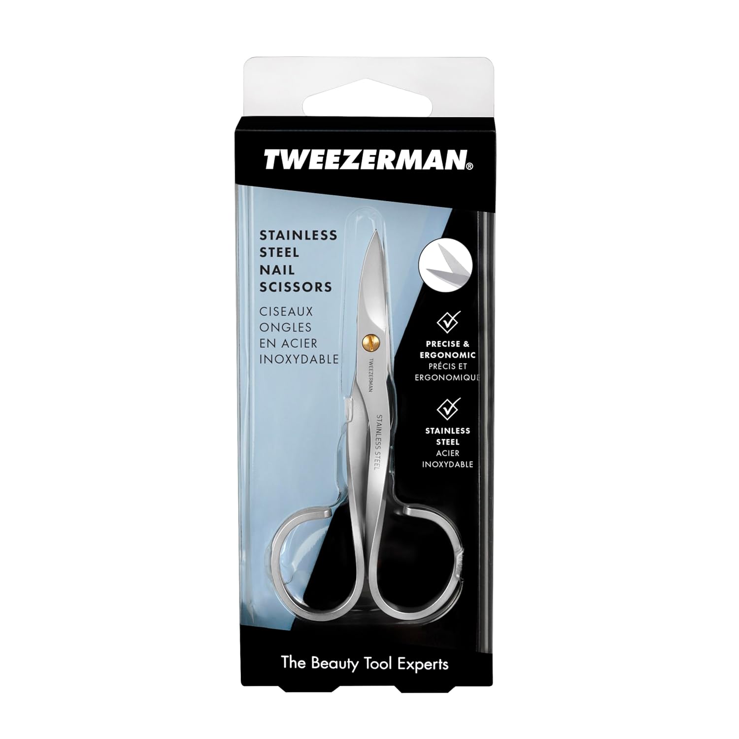 Tweezerman Stainless Steel Nail Scissors (3005-R)