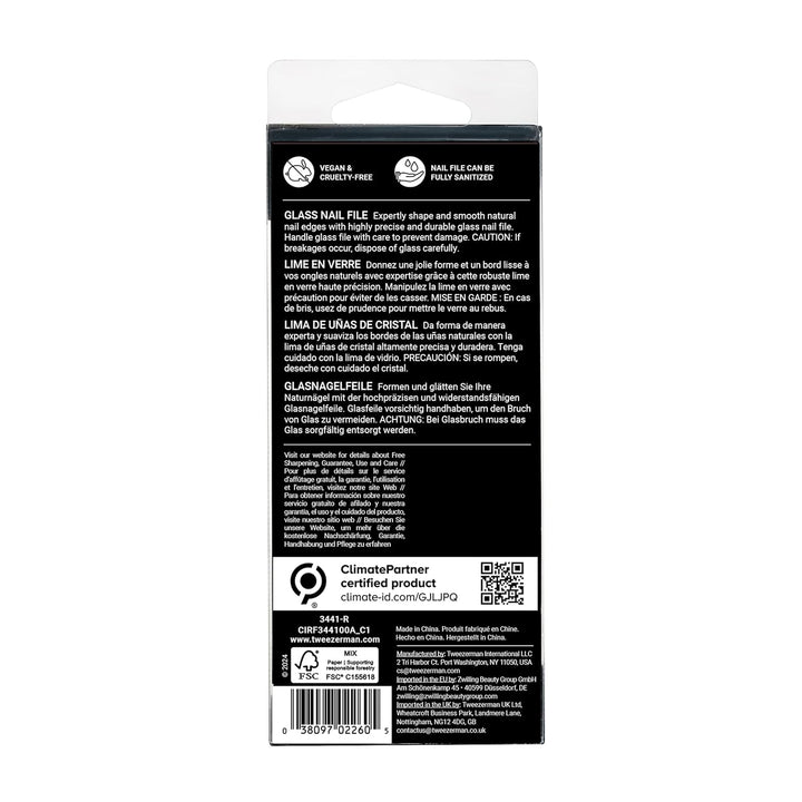 Tweezerman Glass Nail File (3441-R)