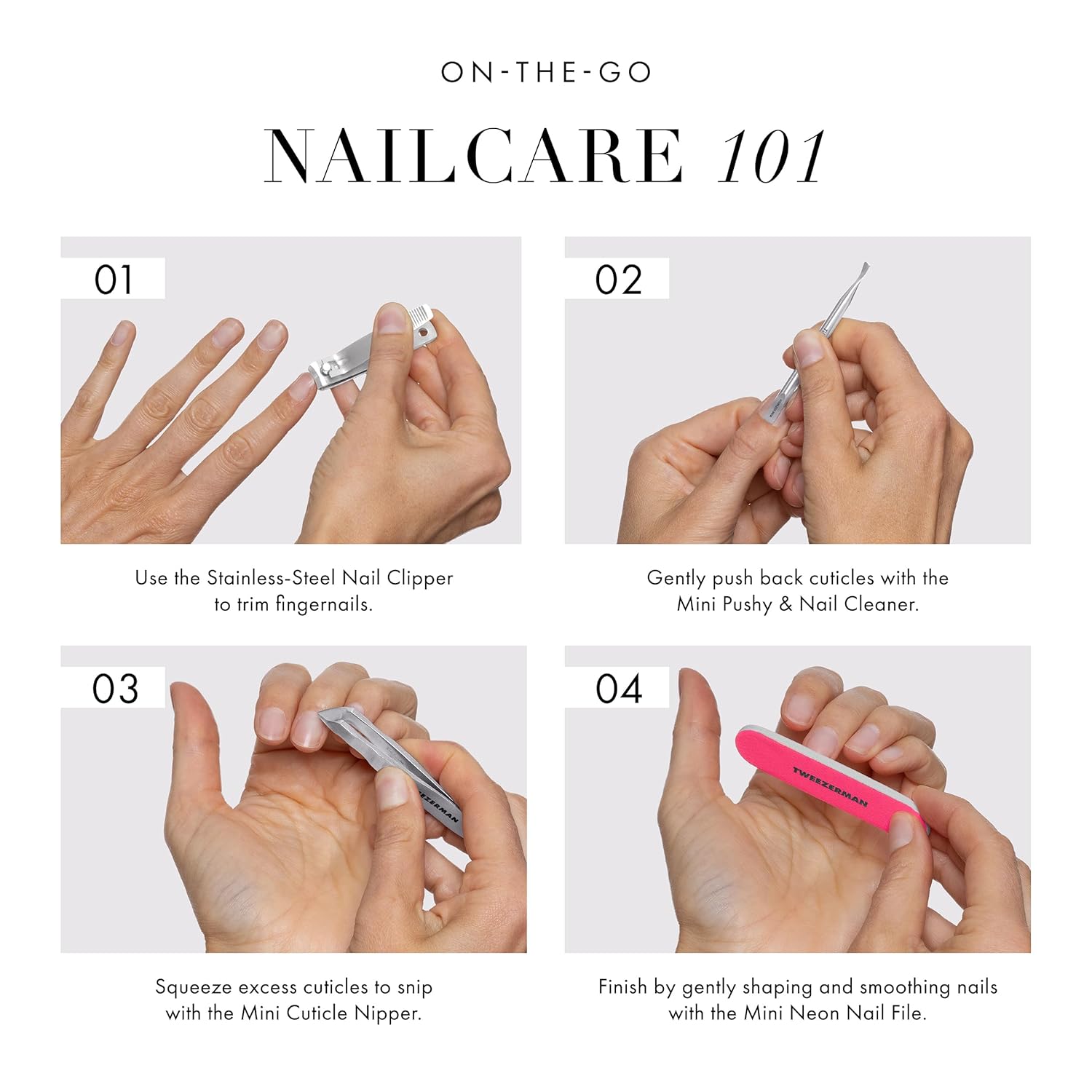 Tweezerman  Mini Neon Nail Rescue Kit  (4075-R)