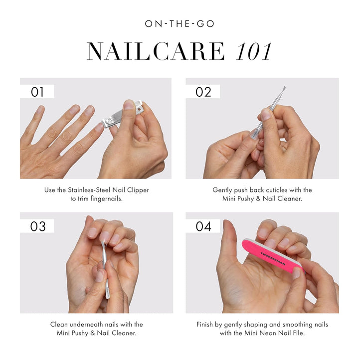 Tweezerman Mini Neon Nail Care Kit (4076-R)