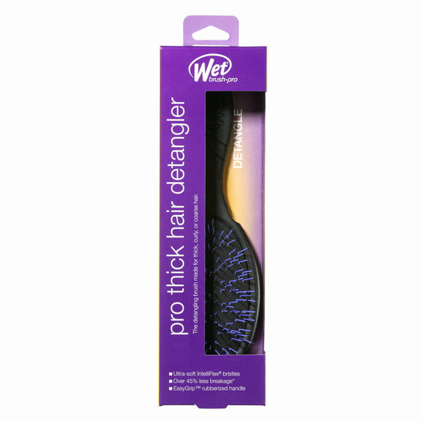 Wet Brush Pro for Thick Hair detangler brush with Ultra-soft IntelliFlex bristles and EasyGrip handle in purple packaging