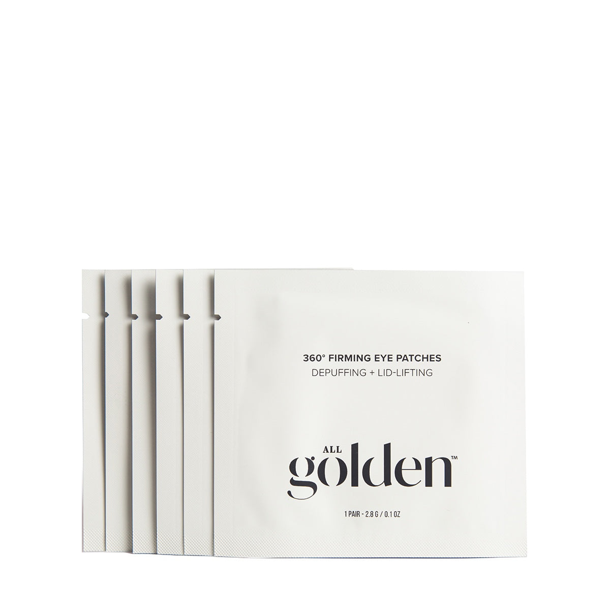 All Golden eye gels with 360 degree under eye lifting pads for firming and depuffing