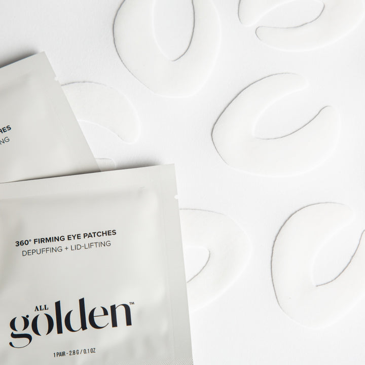 All Golden 360 degree under eye lifting pads with firming eye gels for depuffing and lid lifting