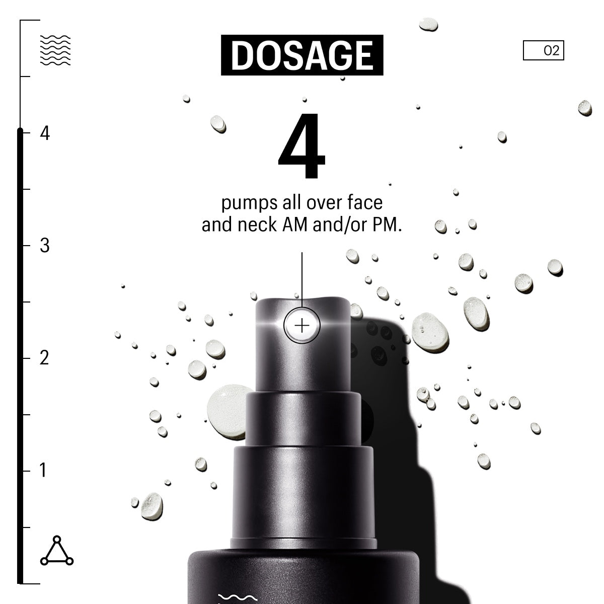 Allies of Skin Probiotics Treatment Mist close up of black spray pump with water droplets and four pump dosage text