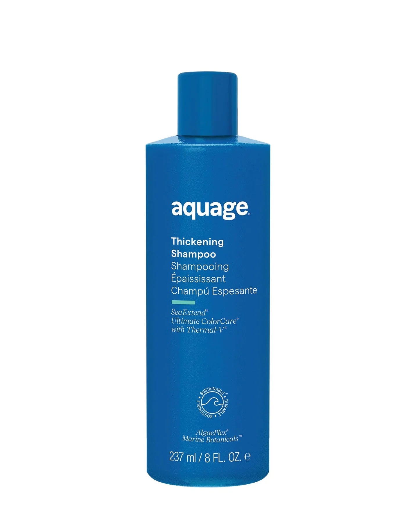 Aquage Thickening Shampoo blue bottle 237 ml for volumizing and strengthening hair