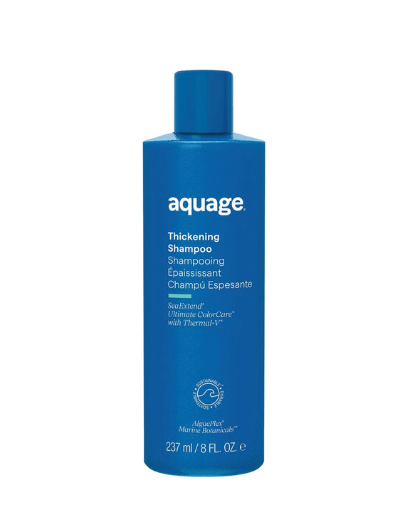 Aquage Thickening Shampoo blue bottle 237 ml for volumizing and strengthening hair