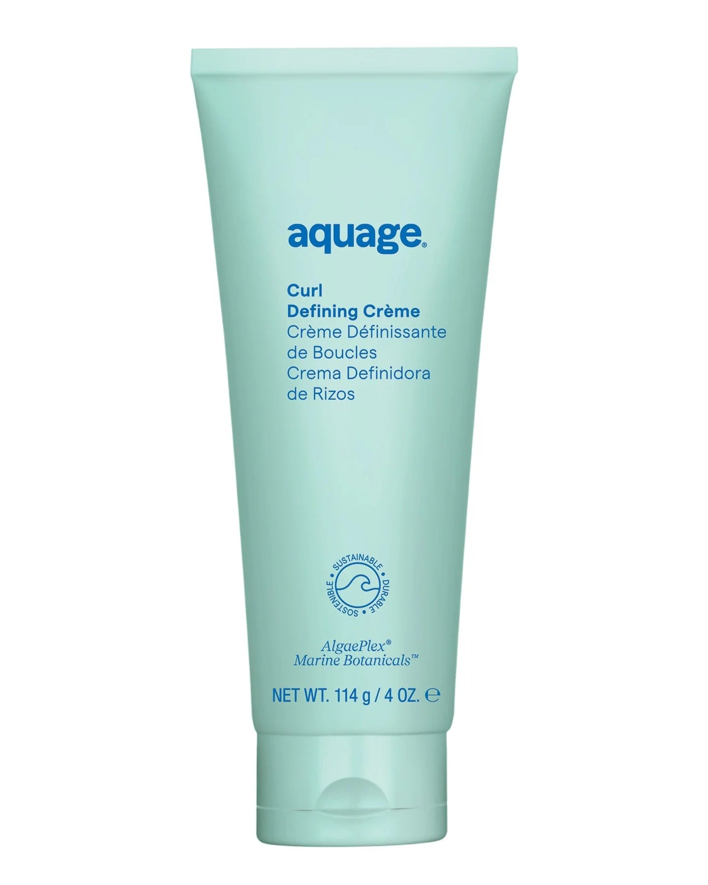 Aquage Curl Defining Crème in a light green tube for enhancing and defining curls