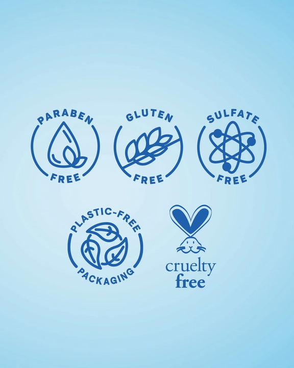 Aquage thickening spray gel features paraben free gluten free sulfate free plastic free packaging and cruelty free icons