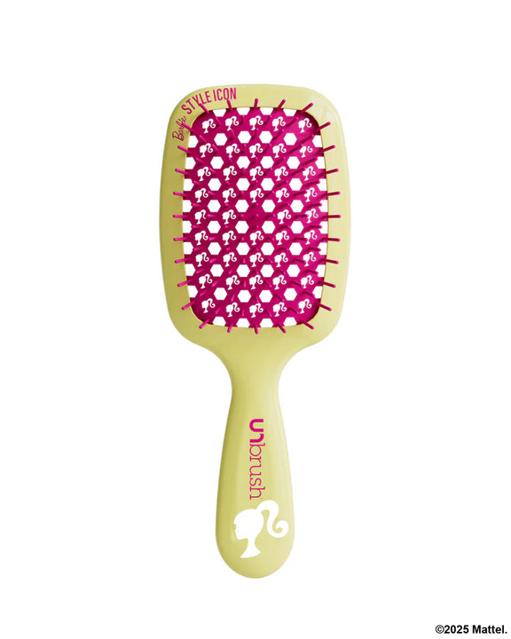 Unbrush Barbie detangling hair brush with a colorful design for gentle and effective hair detangling