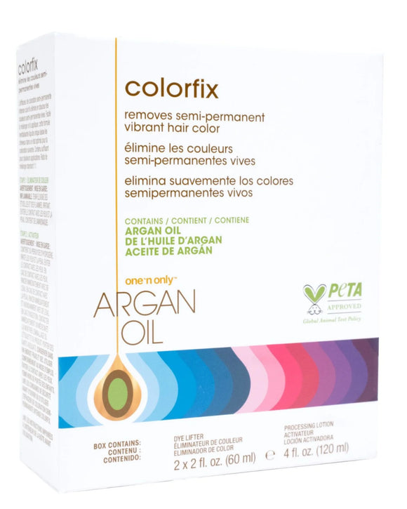 One 'N Only Colorfix Semi-Permanent Hair Color Remover with Argan Oil for Effective Color Removal