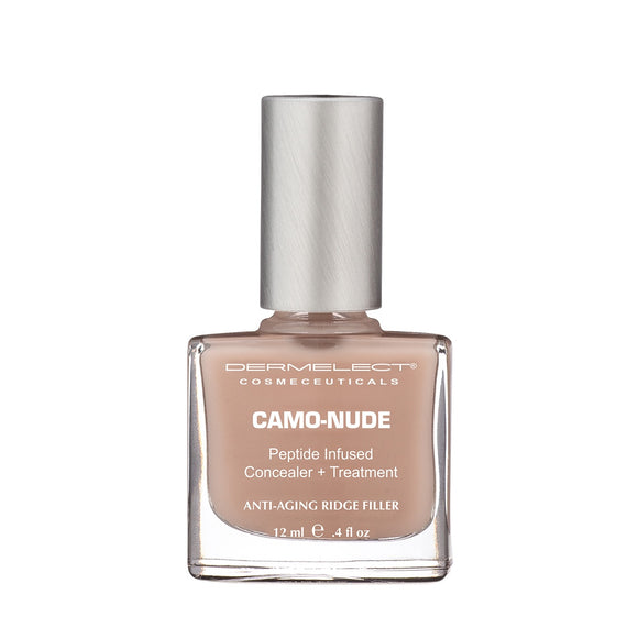 Dermelect Camo-Nude ridge filler bottle peptide infused concealer and anti aging ridge treatment in nude shade