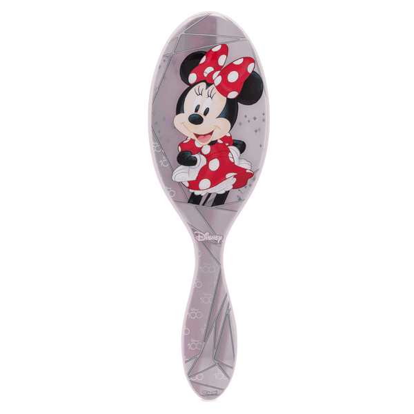 Disney 100 wet brush featuring a playful Minnie Mouse design in a stylish pink color