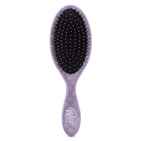 Disney 100 wet brush in purple with flexible bristles for easy detangling of all hair types