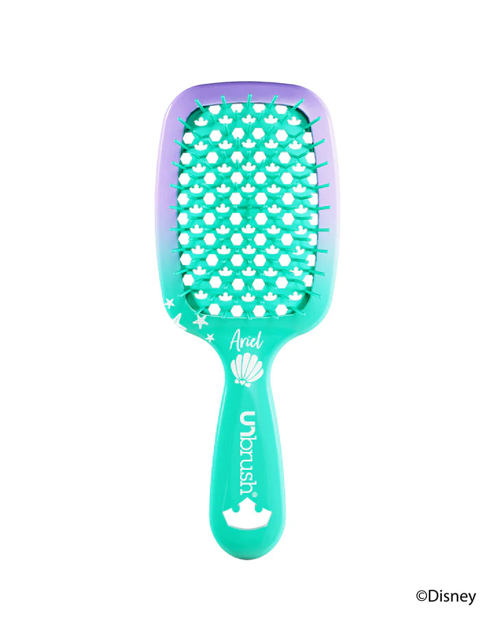 Disney Princess detangling hair brush featuring Ariel design for easy hair styling