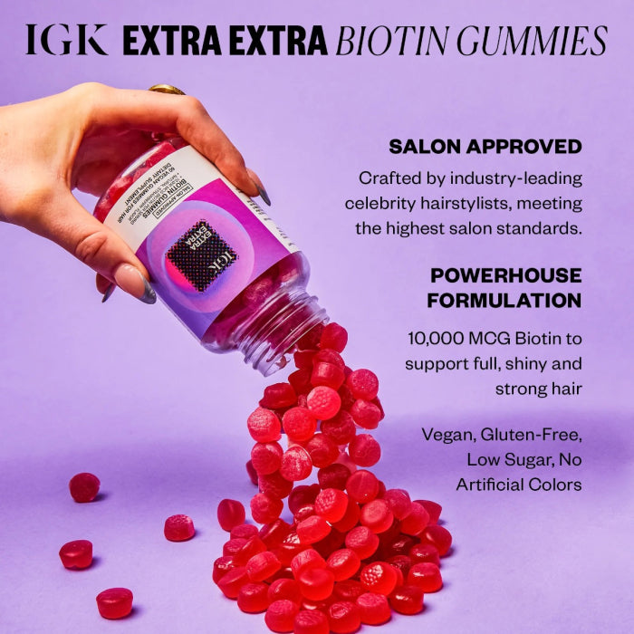 Igk EXTRA EXTRA Biotin Vegan Gummies (60 Count)