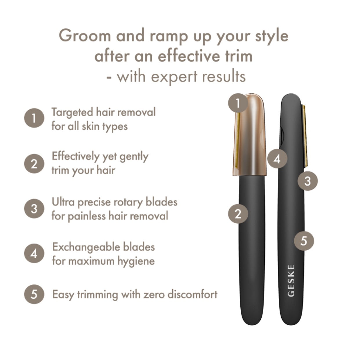 GESKE Precision Trimmer 4 in 1 Gray