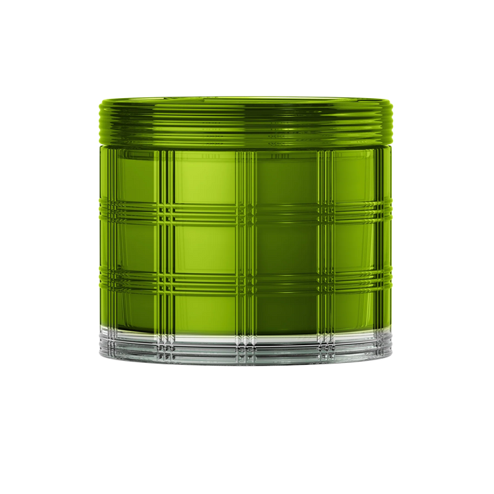 HomeWorx by Slatkin golden bamboo scented candle in green textured glass container
