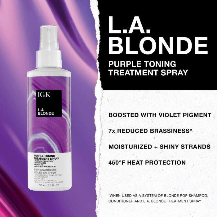 Igk L.A. Blonde Purple Toning Treatment Spray 7.0oz