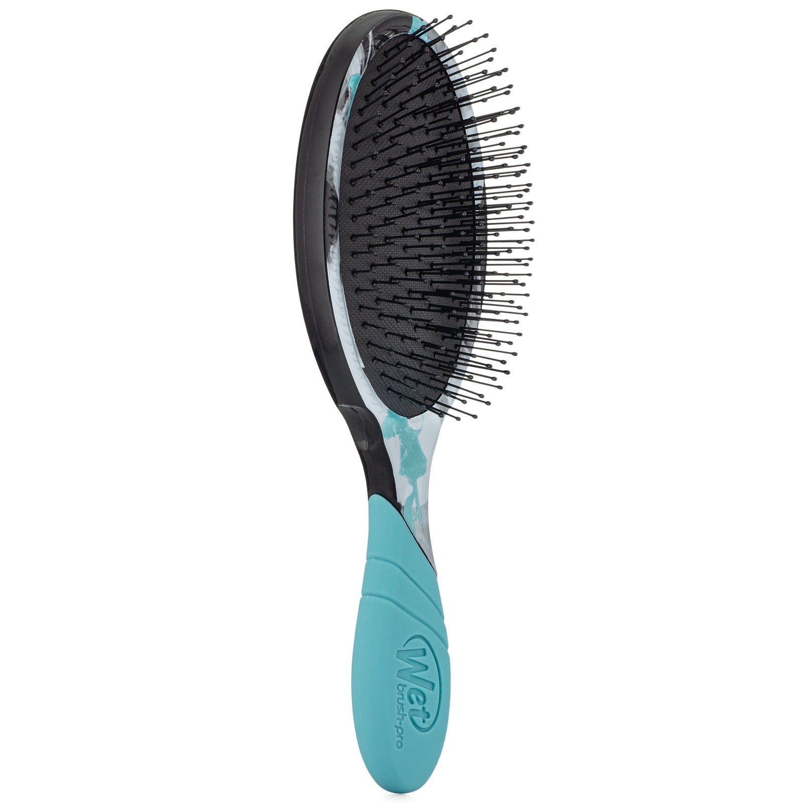 Wet Brush Inked Impressions tattoo style hair brush with teal handle and flexible bristles