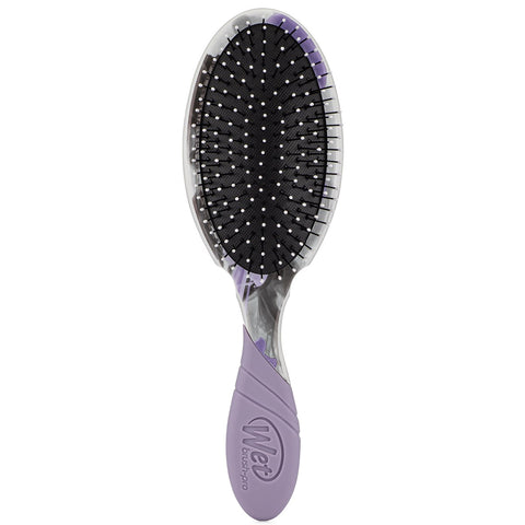 Wet Brush Inked Impressions tattoo style hair brush with purple handle and flexible bristles front