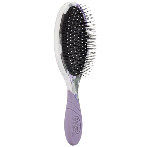 Wet Brush Inked Impressions tattoo style hair brush with purple handle and flexible bristles