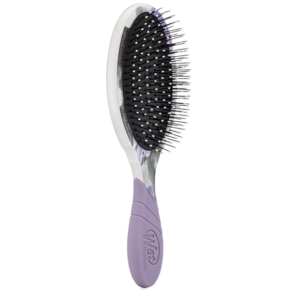 Wet Brush Inked Impressions tattoo style hair brush with purple handle and flexible bristles