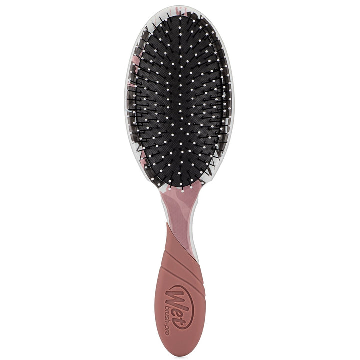 Wet Brush Inked Impressions tattoo style hair brush with cushioned black bristles and ergonomic pink handle