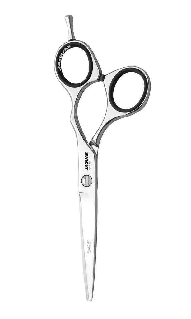 Jaguar White Line Smart 5.5 inch offset shears stainless steel ergonomic hair cutting scissors with finger rest