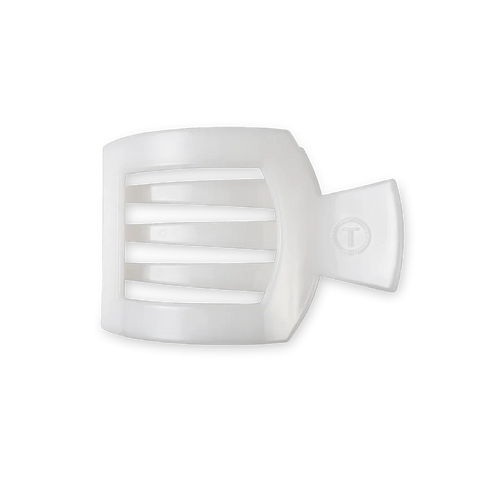 Teleties medium white hair claw clip with a modern design for secure hair styling