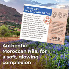 Natural Nila Bar Soap for Face with Moroccan ingredients for soft, glowing skin