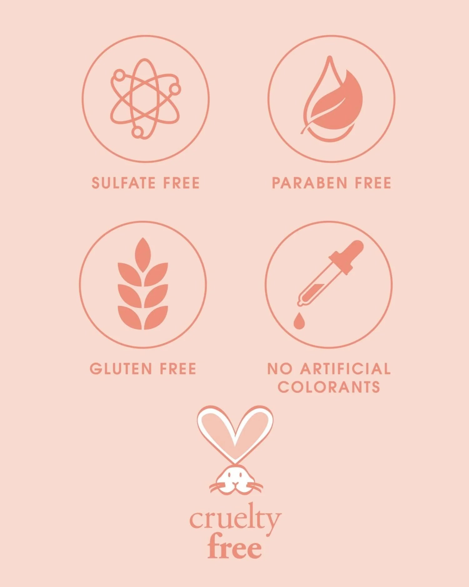 One N Only Argan Oil features icons indicating sulfate free paraben free gluten free no artificial colorants and cruelty free