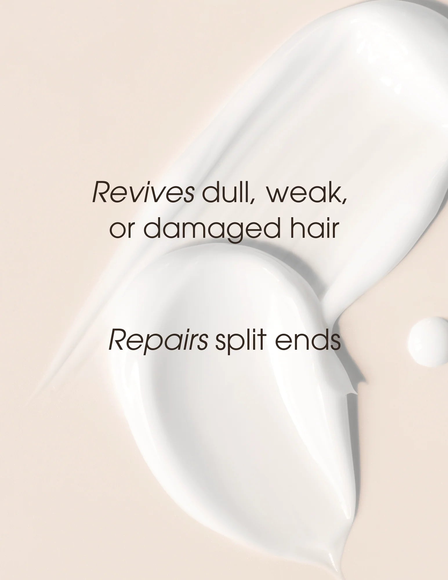 One N Only moisture repair conditioner creamy white texture repairing split ends and reviving damaged hair