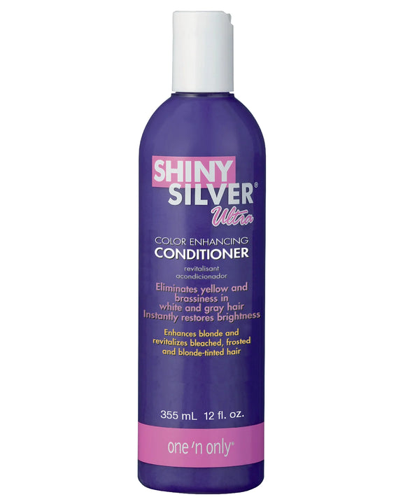 One 'N Only silver conditioner 12 oz bottle purple with white cap color enhancing formula