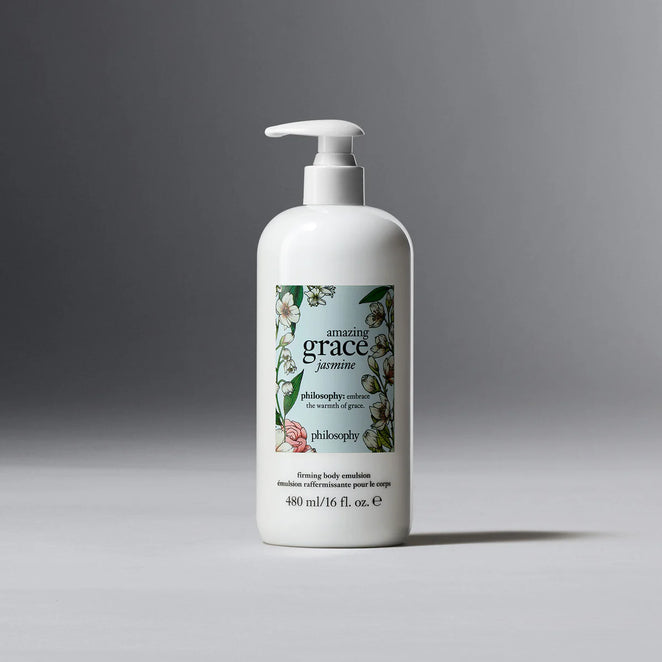Philosophy Amazing Grace Jasmine body lotion 480 ml white pump bottle with floral label