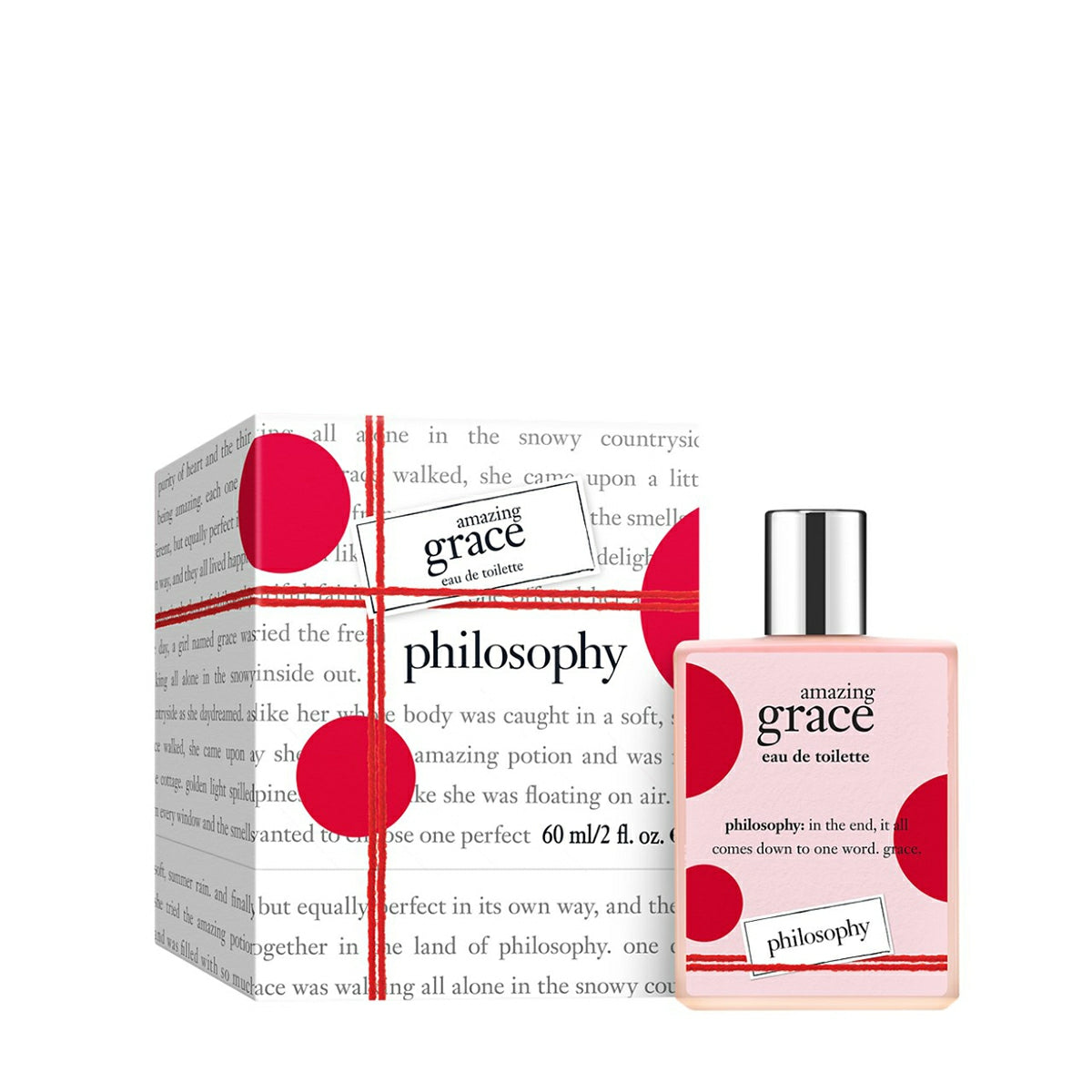 Philosophy Amazing Grace perfume 60ml eau de toilette with pink bottle and white packaging