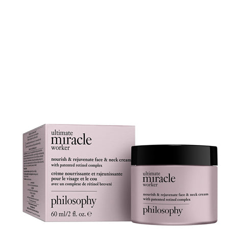 Philosophy Ultimate Miracle Worker anti-aging face and neck cream with patented retinol complex in 60 ml jar