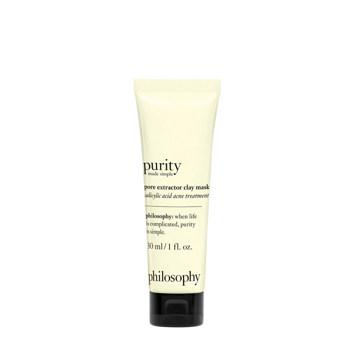 Philosophy travel size clay mask Purity pore extractor with salicylic acid acne treatment